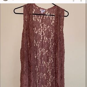 pink floral cardigan